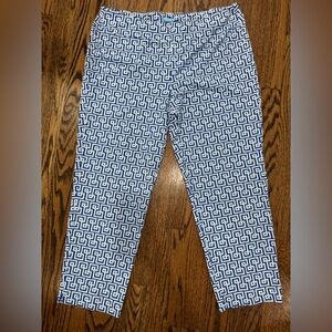 Women’s J. McLaughlin Geometric Patterned Stretch Pants Size XL